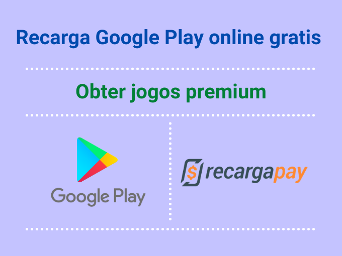 Passos para recarga Google Play online gratis