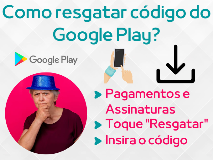 Como resgatar código do Google Play?